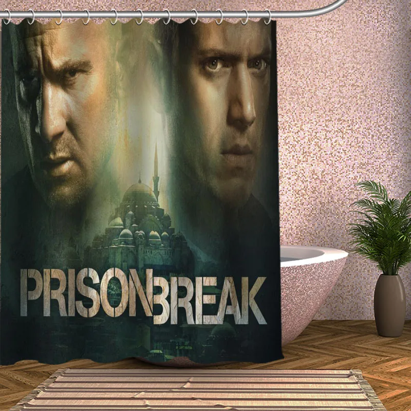 Prison Break Shower Curtain Eco-friendly Modern Fabric polyester Custom Bath Curtains Home Decor Curtains