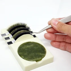 Eyelashes Extension Tools Individual Glue Pallet can put lash and jade pad Eyelash Measure Pads Adhesive glue Stand Holder