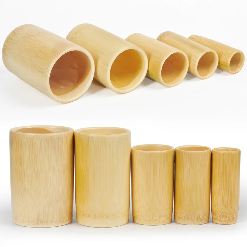 10pcs Combo Traditional Chinese Medicine Carbonized Bamboo Pot Cans Plantar Cupping Jar Fire Cup For Body Wooden Cuppi