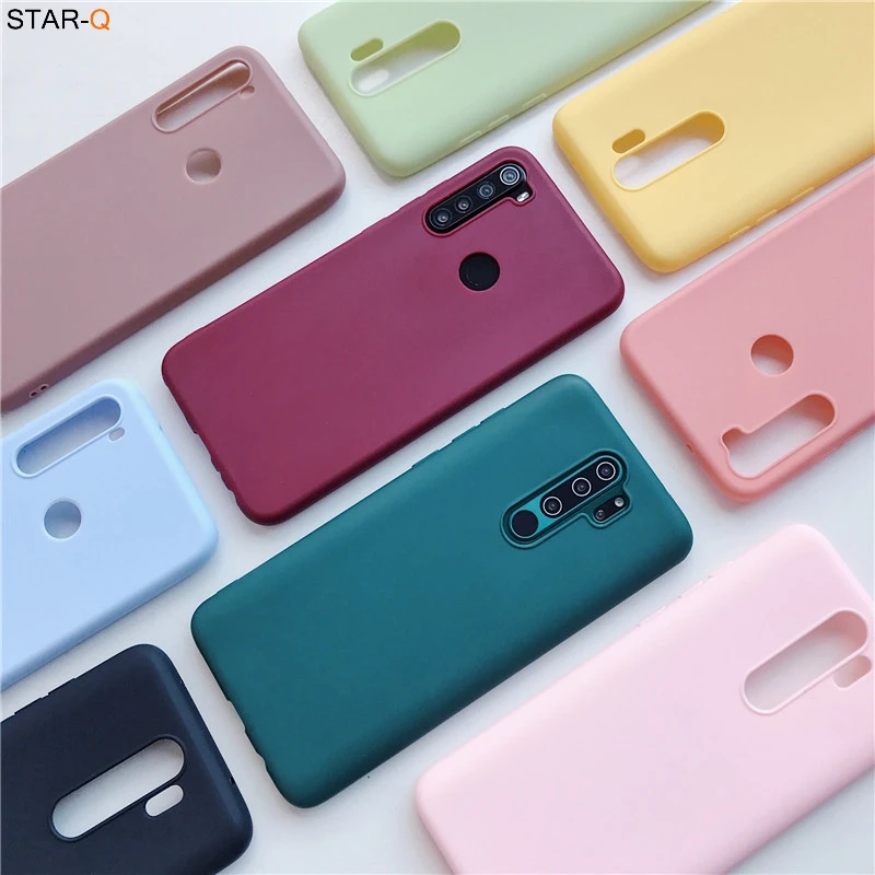 Funda de silicona suave para xiaomi redmi note 8 pro, 8 t, 7, 7a, 8a, k20, 5, 6 pro, 8 t, redmi 9, funda trasera mate