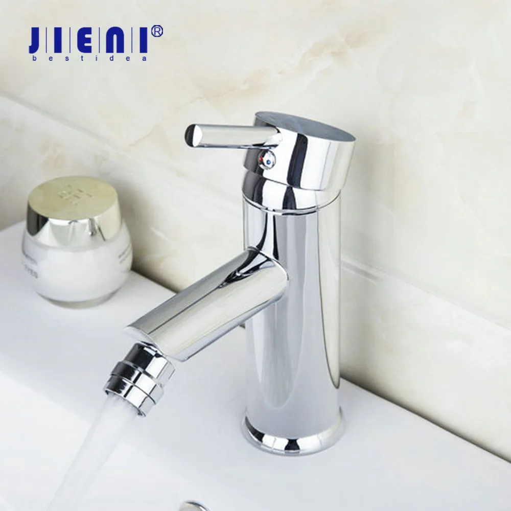 

JIENI Bidet Bathroom Mixer Faucet Chrome Brass Bathtub Basin Sink Tap Swivel Stream Spout Bidet Bathroom Basin Sink Mixer Tap