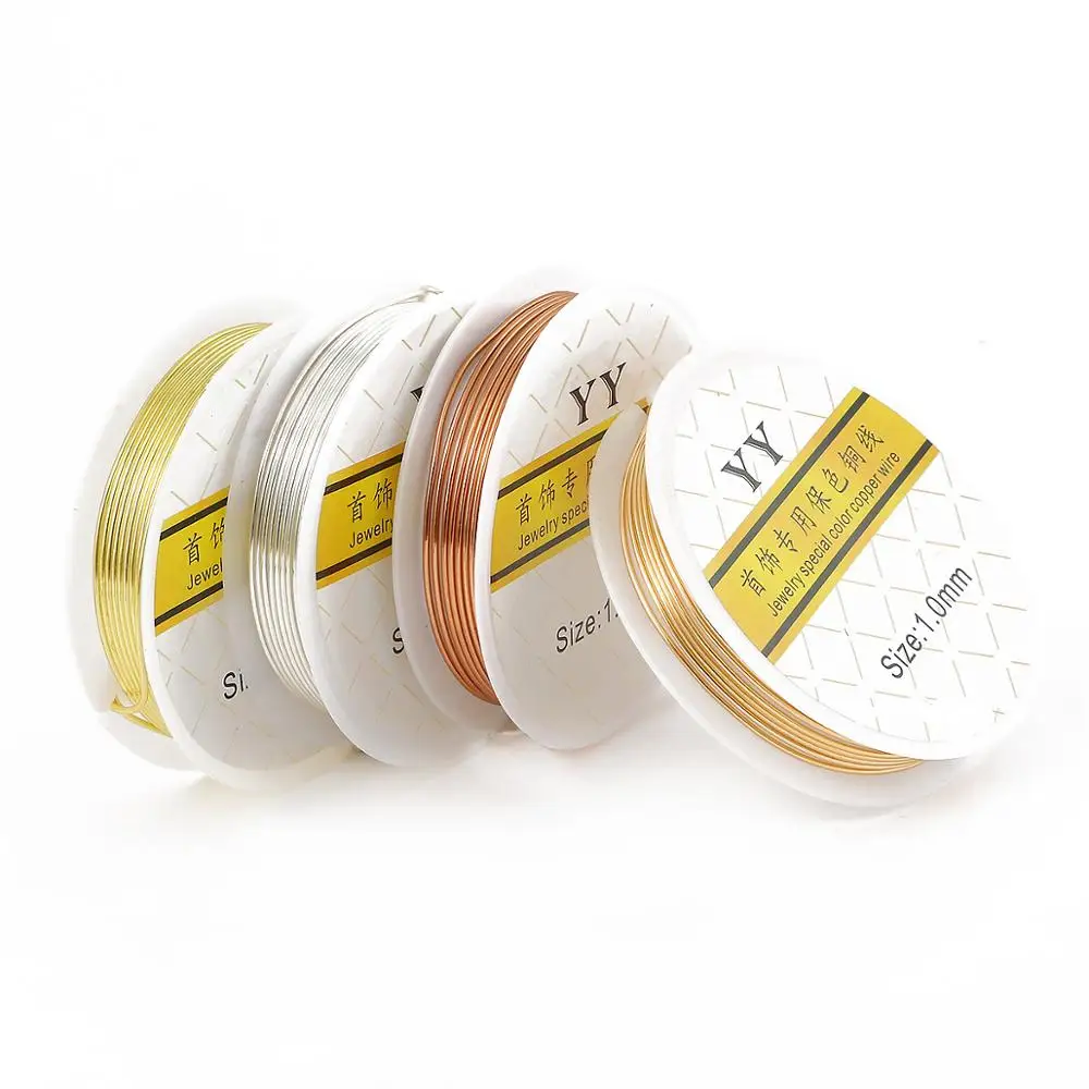 0.3-1.0mm Colorfast Beading Wire Line DIY Bracelet Necklace Jewelry Making Silver Gold Copper Wire Thread Rope Cord