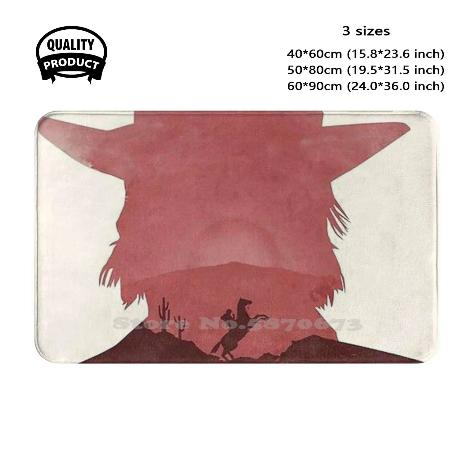 Redemption Dutch | Fan Art Soft Cushion Home Carpet Door Mat Car Rug Redemption 2 Rdr2 Cowboy Arthur Morgan Gaming Western Ps4