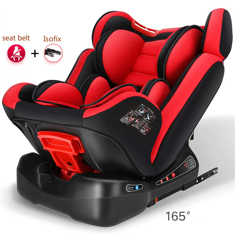 Adjustable Child Car Safety Seat 0-12Y/ 9-36kg Portable Baby Car Seat ISOFIX Hard Interface Five Point Harness Toddler Car Seat