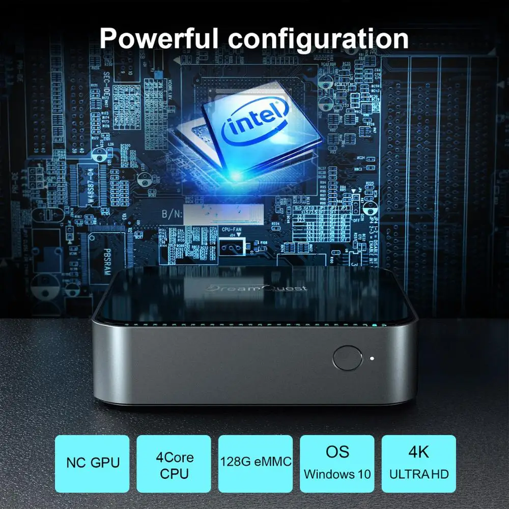 Mini PC Windows 10 Intel Celeron J3355 4 core 2.4G/5G Dual Wifi 8GB 128GB 4K HD RJ45 1000M VGA MSATA3.0 PC Desktop