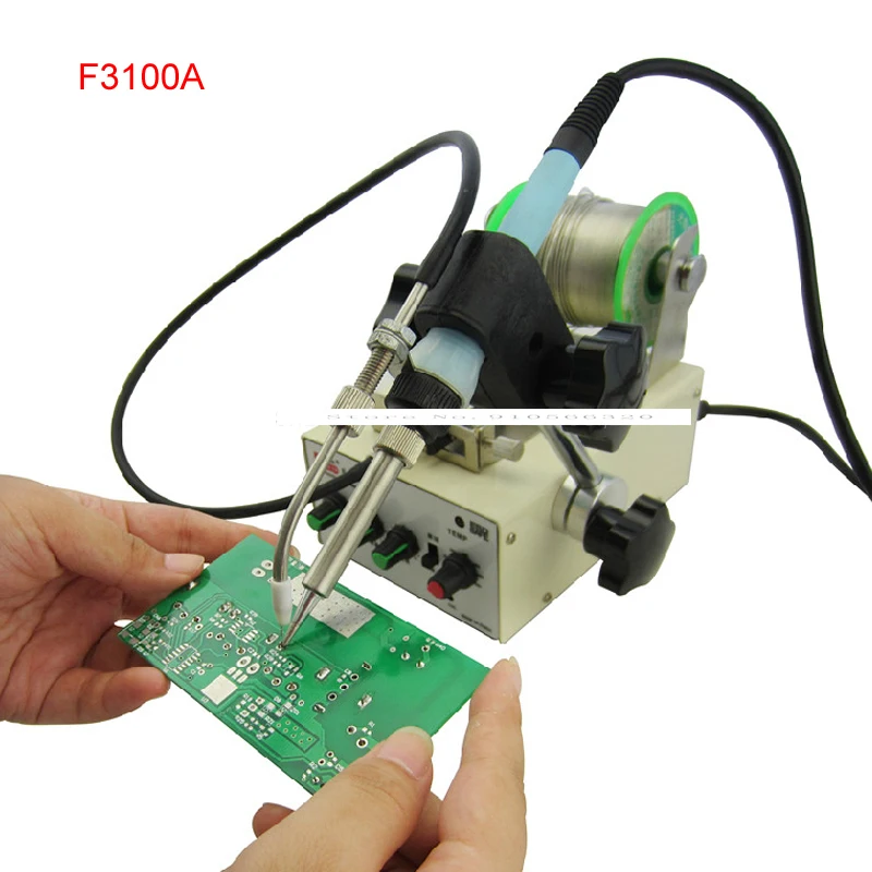 1pcs Automatic tin feeding machine constant temperature soldering iron Teclast iron F3100A multi-function foot soldering machine