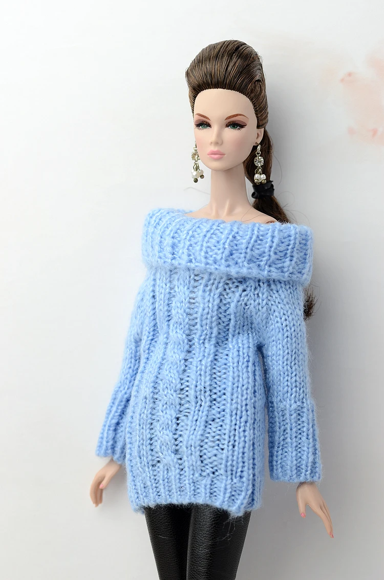 For Outfit Pullip Doll Accessories Princess Casual Suit Top Coat For 30 Cm Doll Clothes Sweater White Black Yellow 1/6