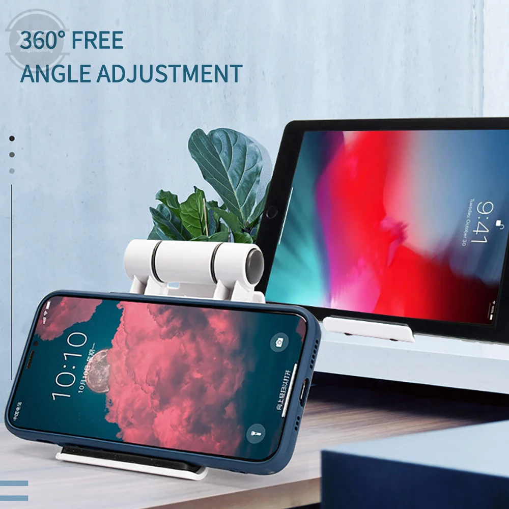 Suportes do telefone móvel universal estandes desktop para iphone ipad huawei dobrável rotativo multi-ângulo tablet suporte acessórios titular