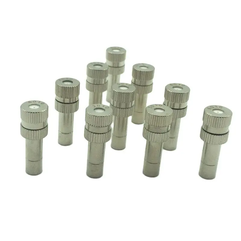 

Fog Misting Nozzles Garden Water Mist Spraying System Nozzle Stainless Steel 50 Pcs Low Pressure 0.2mm~0.6mm Sprayers Pump Metal