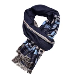 2020 New Fashion High Quality Men's Long Cotton Scarf Double Arabian Element Men's Leisure Scarf