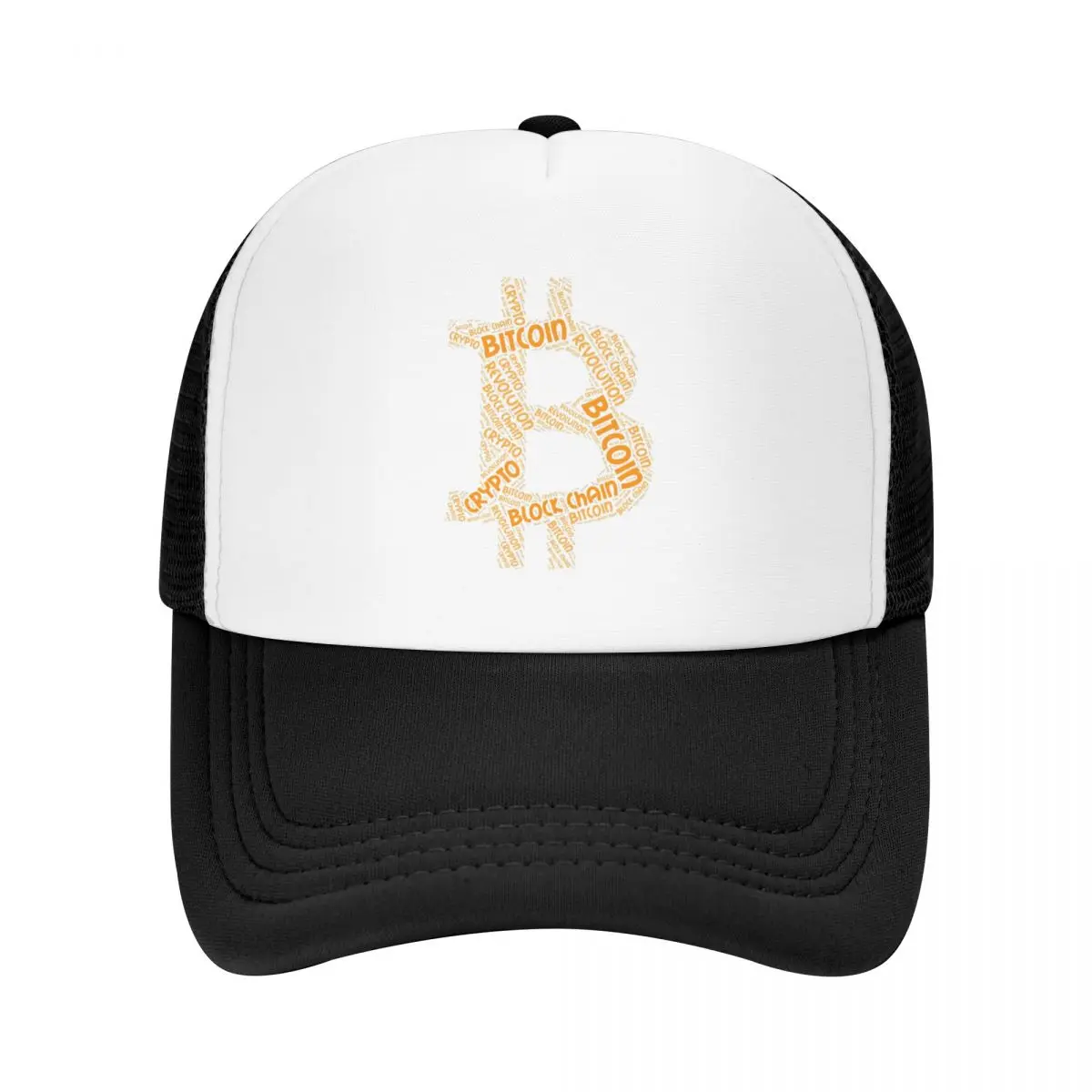 Bitcoin Trucker Hats Revolution Block Chain Crypto Mesh Net Baseball Cap Snapback Outdoor Hip Hop Adjustable Hat For Men Women