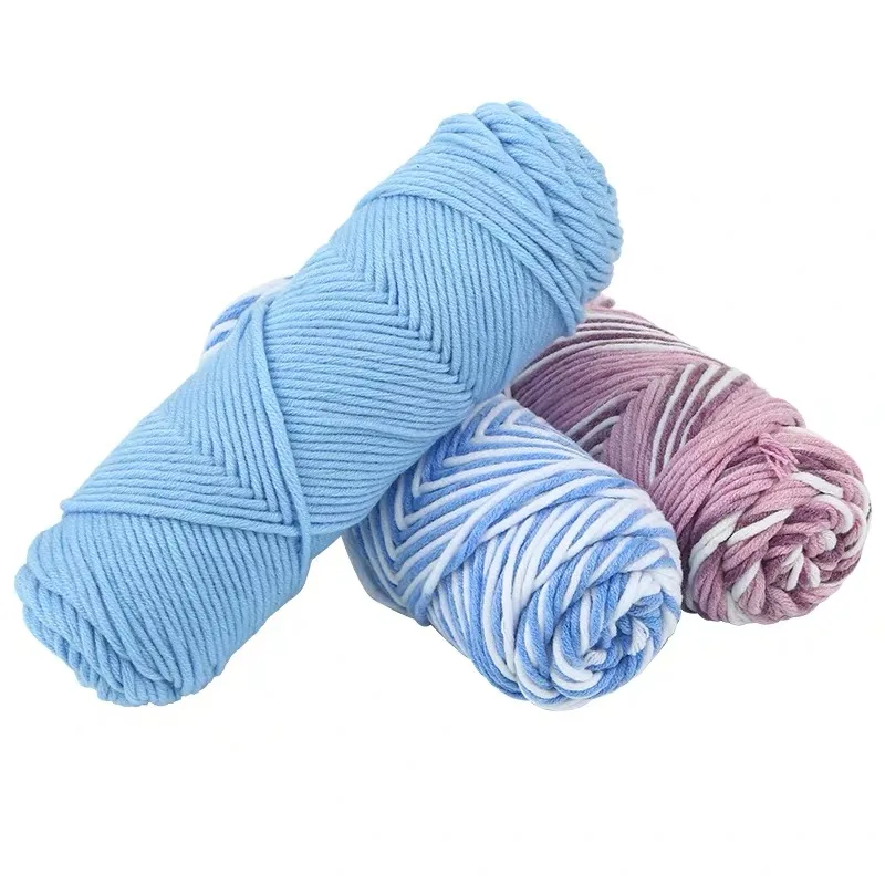 10 Pcs / Lot Lovers Cotton Natural milk cotton thick yarn for knitting Baby wool thread crochet hand knitting yarn cotton yarn