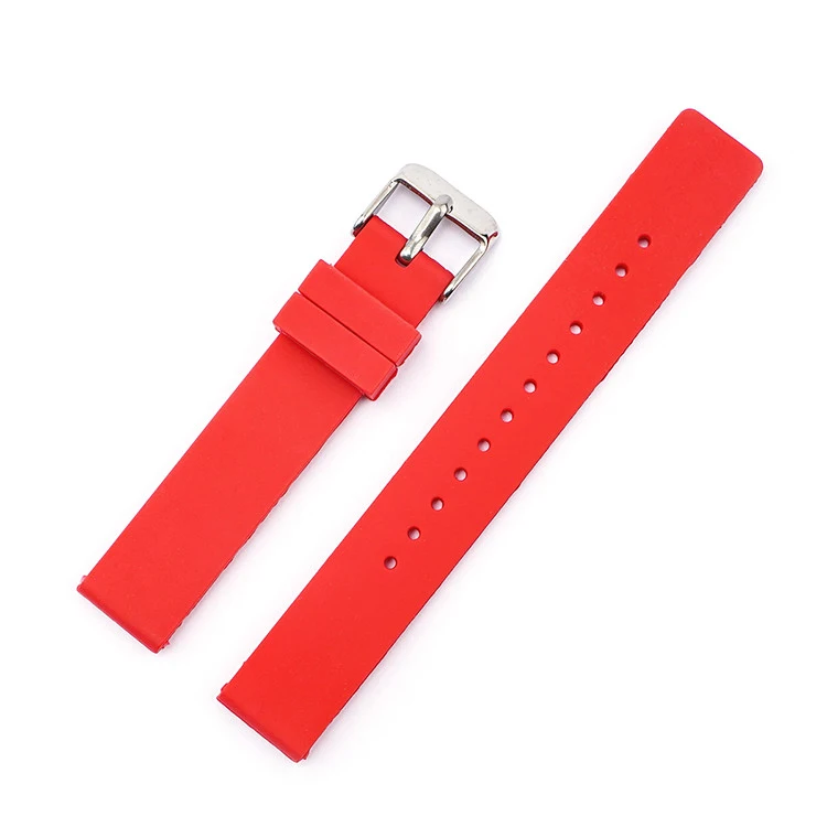 12/14/16/18mm 20mm 22mm 24mm Silicone Strap Soft Rubber Band Candy Color Men Women Replace Bracelet Watch Accessories Wholesale