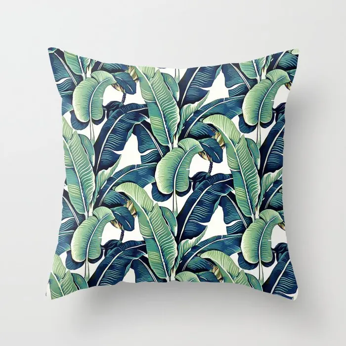 

Banana Leaves Cushion Cover Decorative Pillow Cover Case Seat Car Home Decor Throw Pillowcase Decoration