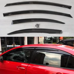 4pcs Smoke Window Visor Vent Sun Shade Rain Guard Deflector For Honda Civic 2006 2007 2008 2009 2010 2011