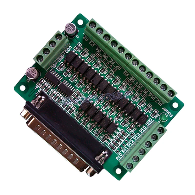 CNC parallel port interface board photoelectric isolation (support KCAM4, EMC2/linuxcnc)