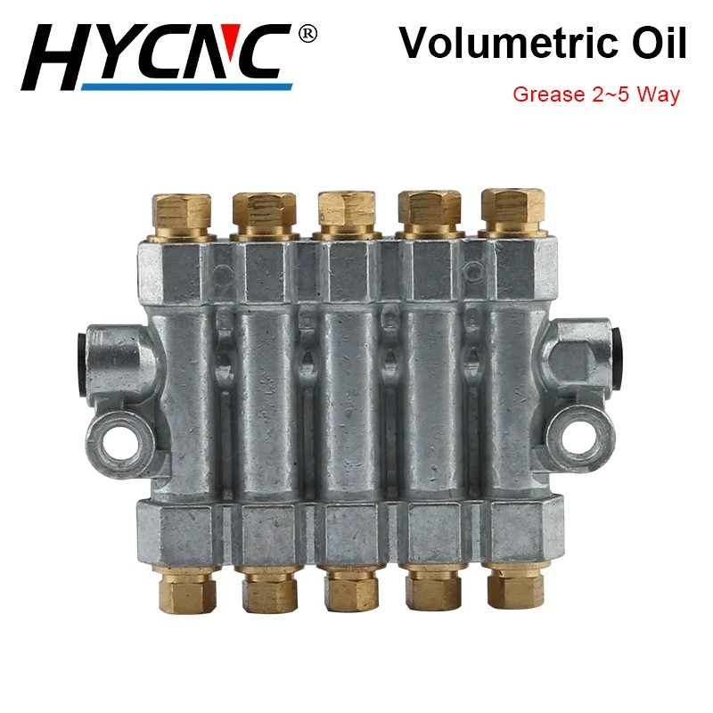 2 3 4 5 Volumetric Oil Separator Lubricating Oil Piston Distributor Manifold Block , CNC Machine Tool Distribution Valve