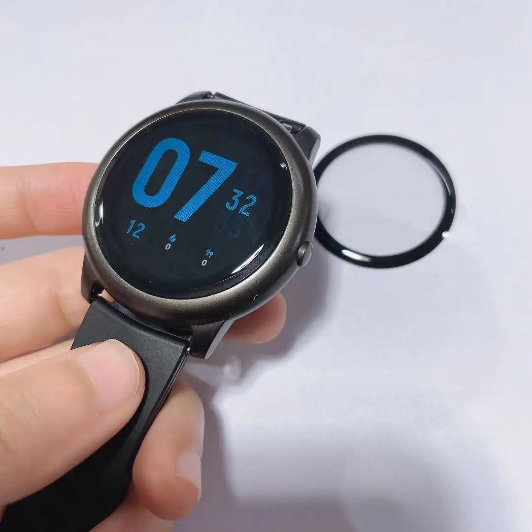 2 قطعة ثلاثية الأبعاد حافة منحنية طبقة رقيقة واقية غطاء حماية ل Xiaomi Haylou الشمسية LS05 ساعة ذكية عرض كامل حامي الشاشة