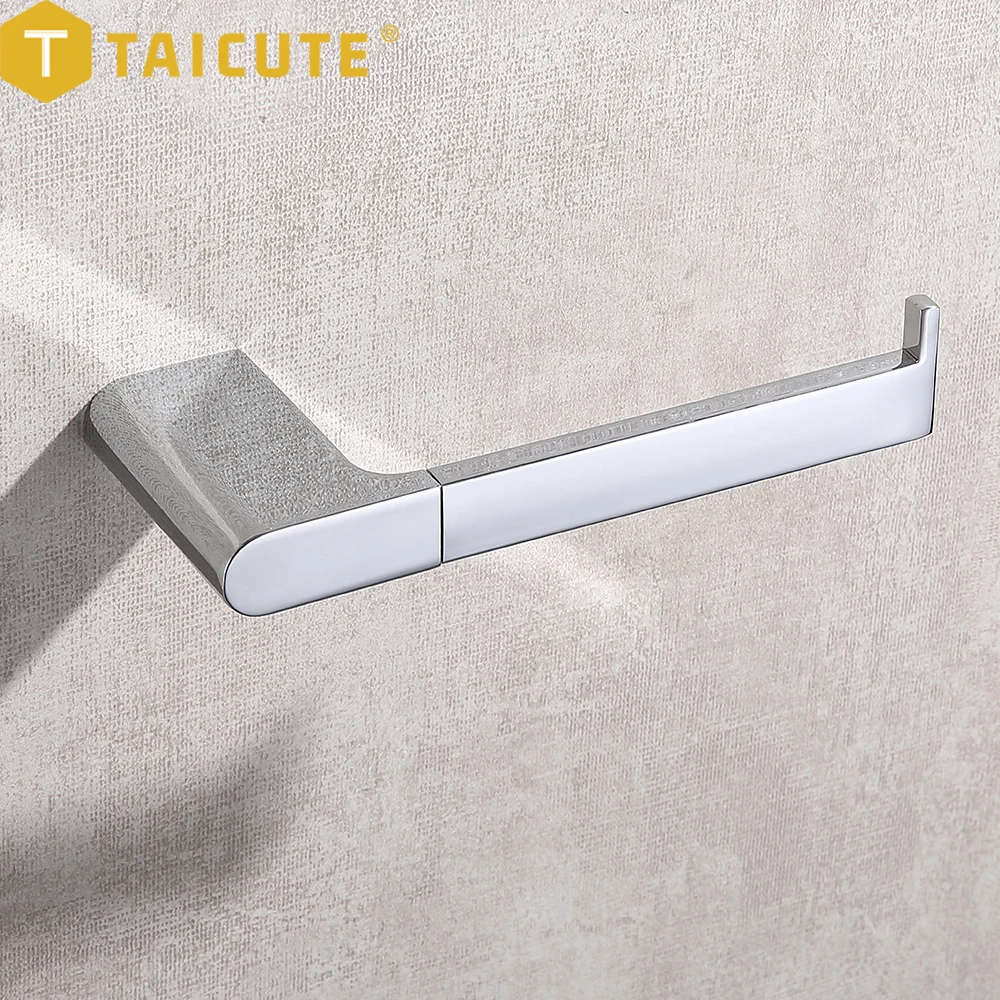 TAICUTE Heavy Duty Toilet Paper Holder Stainless Steel Tissue Paper Roll Hanger Wall Mount WC Bathroom Accessories