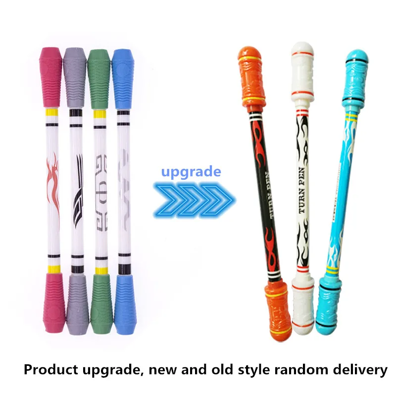 2 Stuks Creative Spinning Pen Turn Om Scroll Balpen Multifunctionele Briefpapier Verbeteren Leren Kids Kantoorbenodigdheden