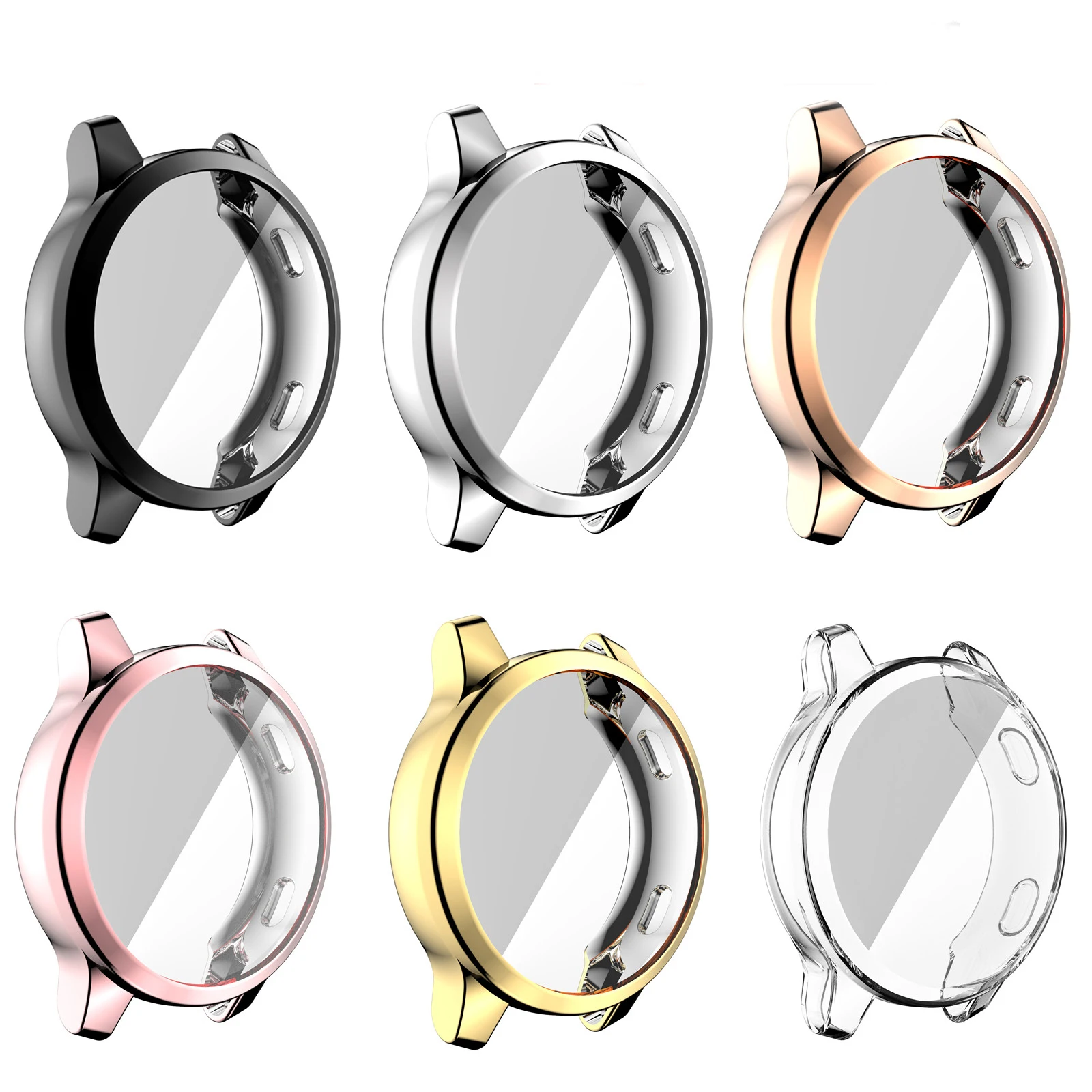 TPU Soft Screen Glass Protector Case Shell Frame For Garmin Vivoactive 4/4S Venu 2/2S 40mm 45mm Bumper Vivoactive4 Venu2 Cover