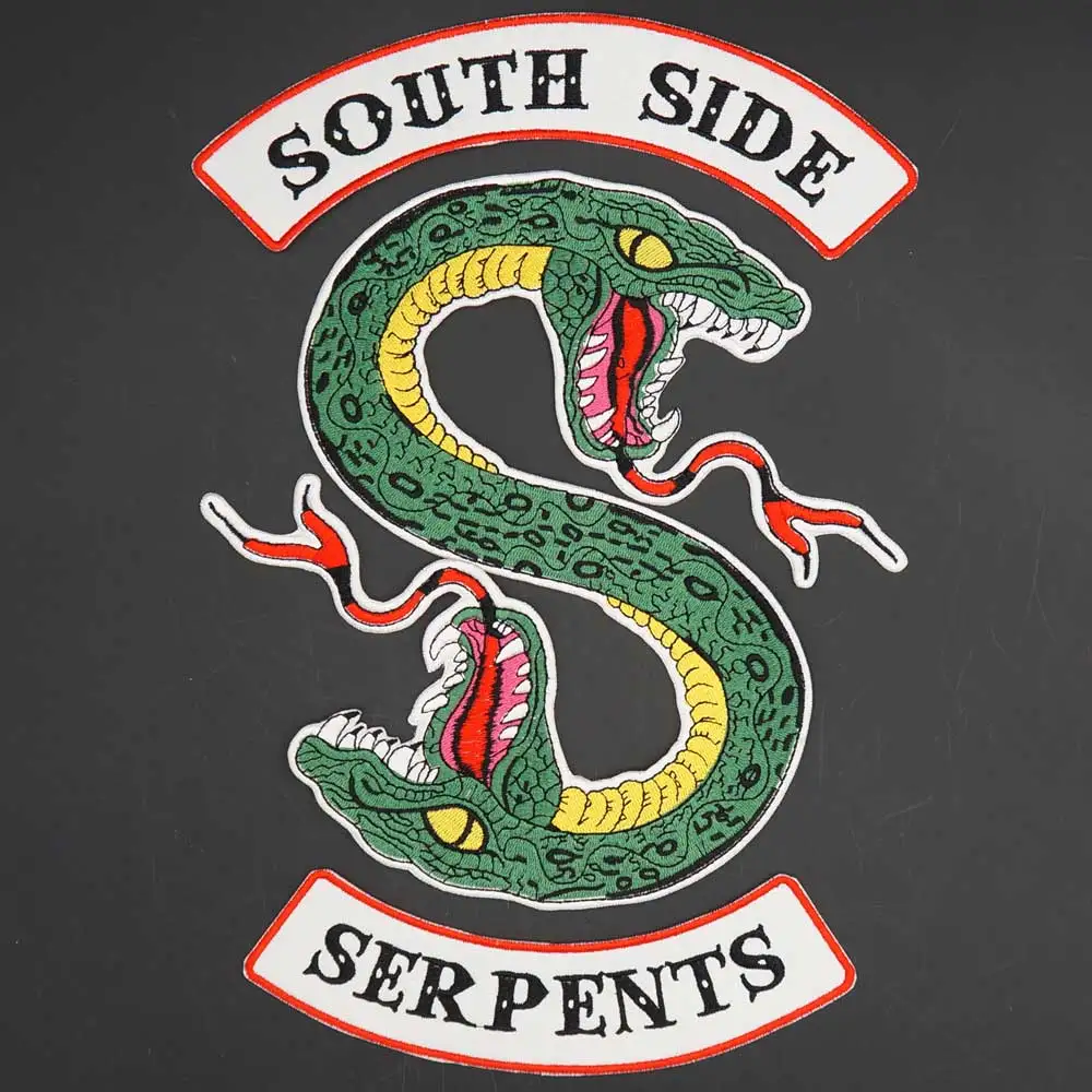 SOUTH SIDE SERPENTS SNAKE Embroidery Biker Patch Sticker for Clothing