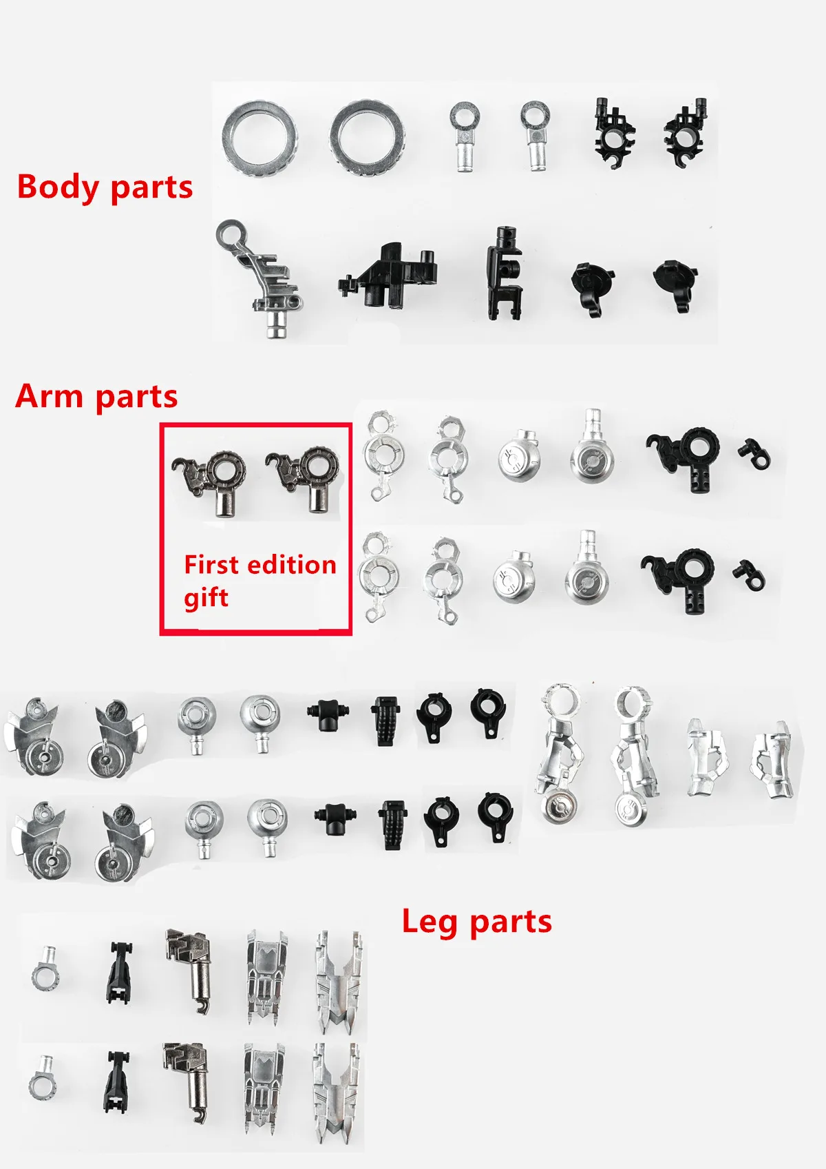 ACE reinforced metal frame modified parts for MG 1/100 ASW-G-08 Barbatos DA010