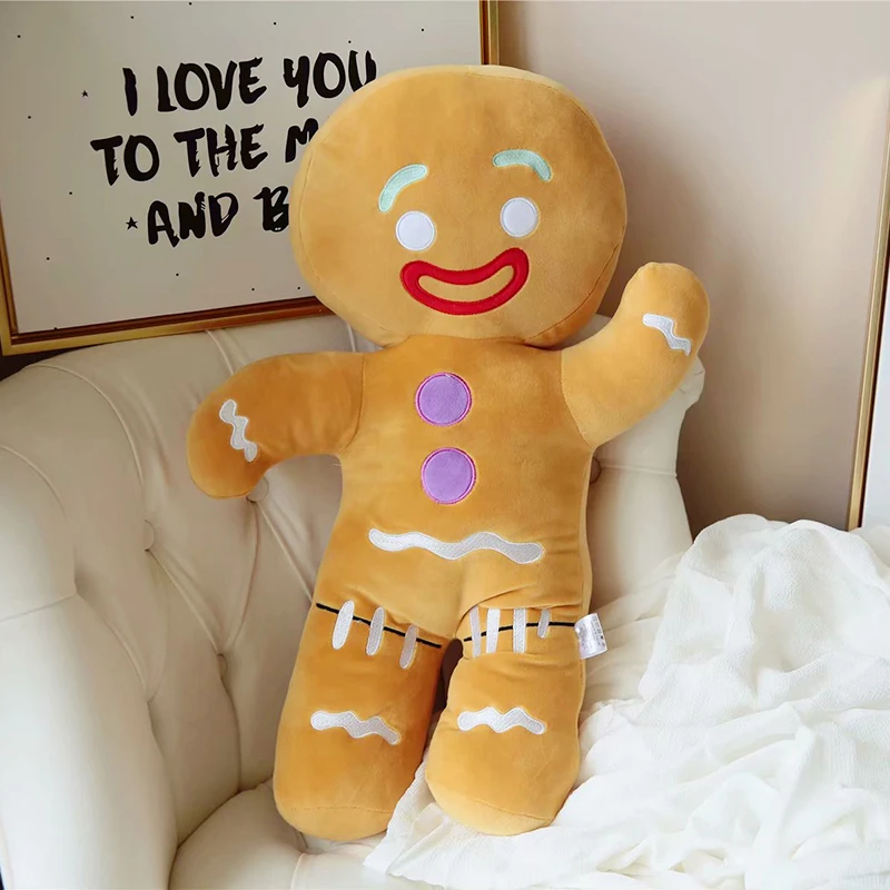 Gingerbread man pluszowa lalka świąteczna tradycja zabawka piękny herbatniki mężczyźni nadziewane meble tapicerka poduszka ozdoba sofy