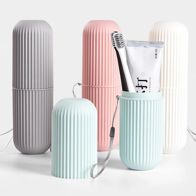 Travel Portable Toothbrush Toothpaste Holder Storage Case Household Storage Cup Outdoor Holder Bathroom Cover Tooth Brush Box