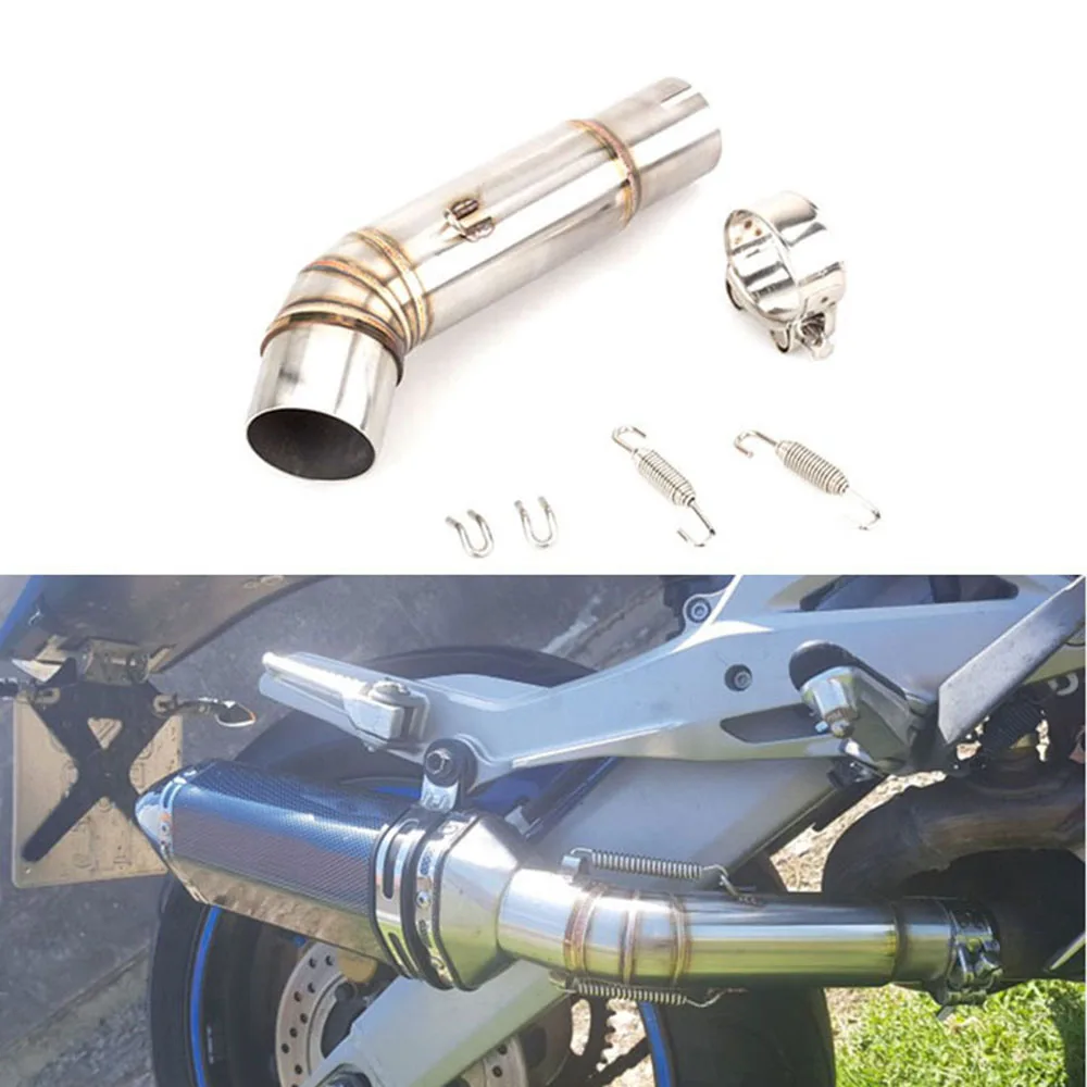 TKOSM Hornet 600 Motorcycle Exhaust Middle Link Pipe Accessories Escape Connection Pipe System For Honda CB600F CB 600F Slip-on