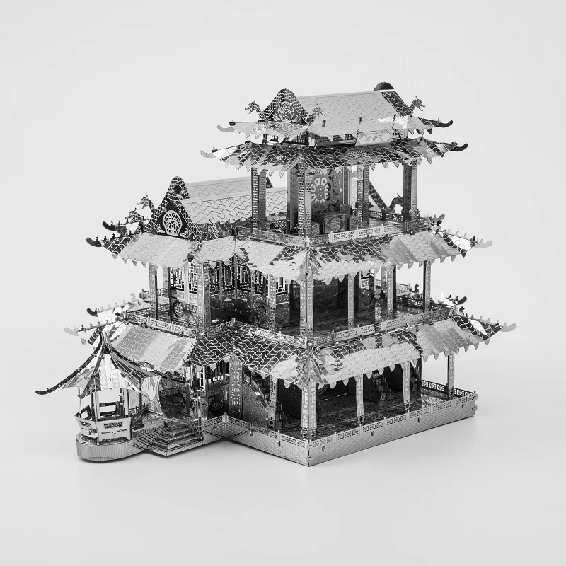 MMZ MODEL 3D Metal Puzzle Pavilion Assembly Metal Model kit DIY 3D Laser Cut Model puzzle Toys Gift for Adult