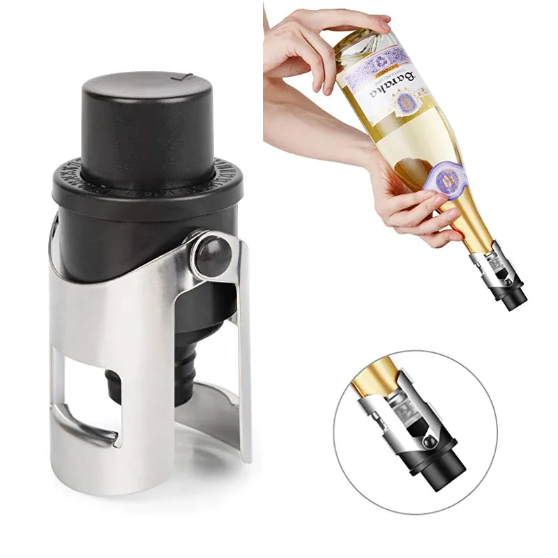 Champagne Stoppers, Bottle Sealer for Champagne, Cava, Prosecco & Sparkling Wine, Leak Proof champagne Stoppers