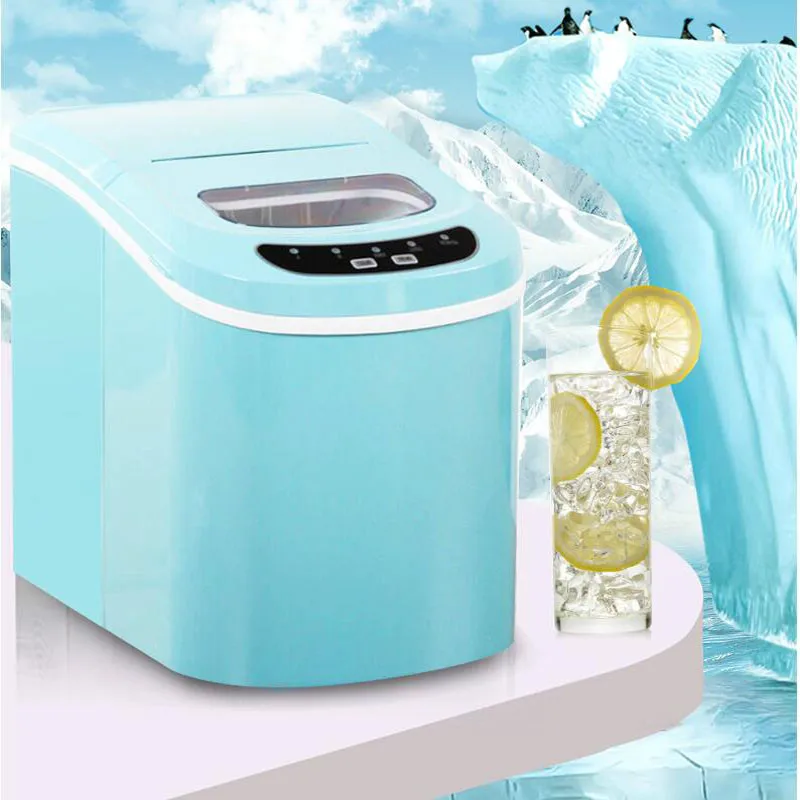 15KG/24H Ice Maker Bullet Ice Home Electric Ice Machine Round Ice Making Machine Big Bar Coffee Teamilk Shop Ice Maker