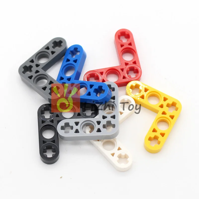 Technology Parts 32056 Liftarm 3x3L-Shape Thin DIY Creative Bricks Building Blocks Accessories DIY Machine Parts Compatible Toys