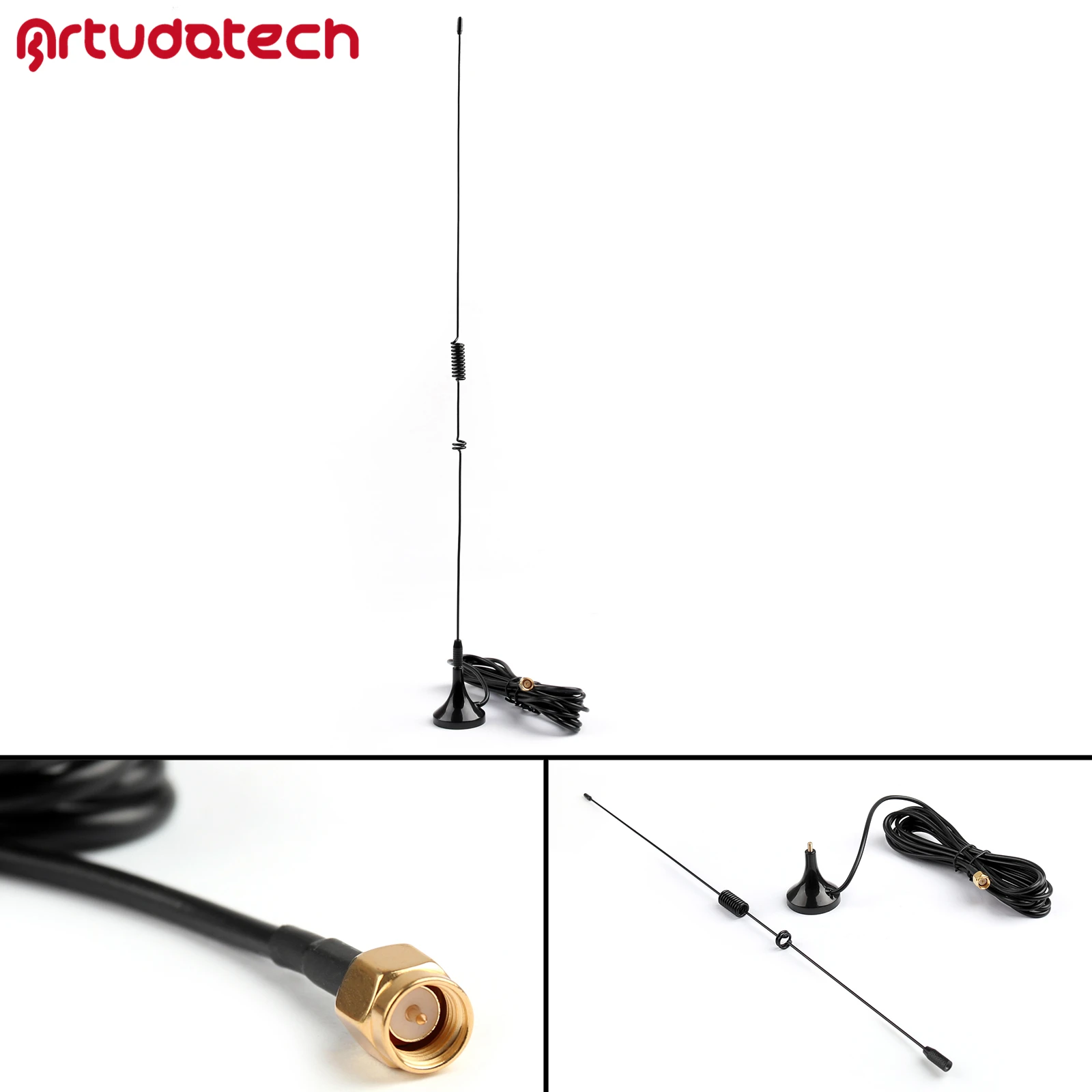 Artudatech 1Pcs UT-106 SMA-Male DUAL BAND Antenna For Baofeng UV3R For TYT THUV3R Radio