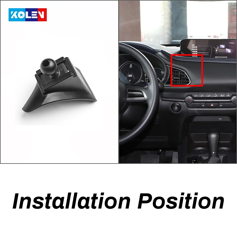 Per Mazda CX-30 CX30 2020 supporto per telefono cellulare per auto supporto per presa d\'aria a gravità supporto speciale per smartphone supporto di