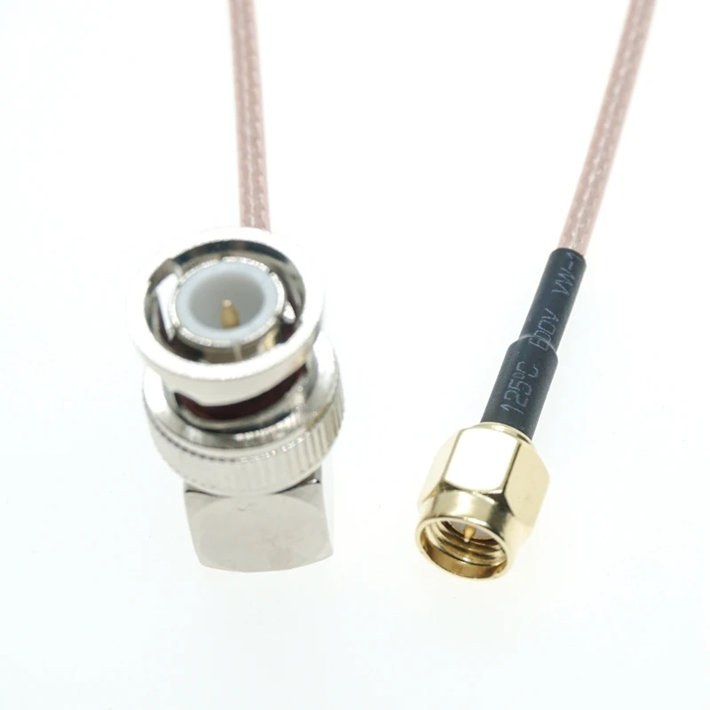 

BNC Male Right Angle RA 90 Degree To SMA Male Connector RF Coaxial Cable RG316 Jumper Pigtail FPV