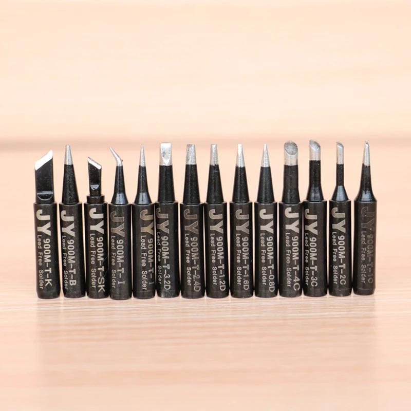 1PCS JY BLACK Lead-Free Soldering Solder Iron Tips 900M-T-K for Hakko 936 fx888/888D SAIKE 909D/852 CXG 936d