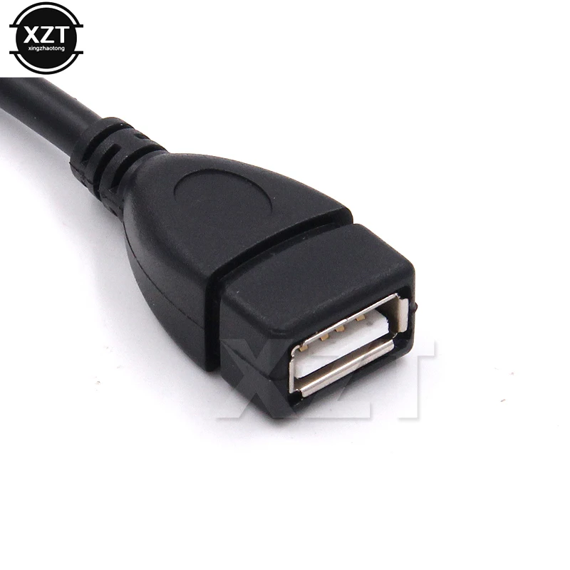 1PC wysokiej jakości czarny 20cm w lewo/w prostopadły 90 stopni USB 2.0 typu A męski na żeński USB przedłużenie kabla kabel przewód