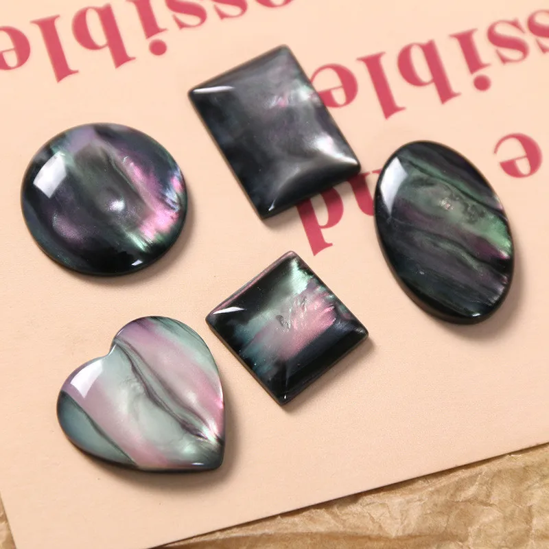 Newest 50pcs/lot color pattern print geoemtry rounds/square/hearts shape resin flatback beads diy jewelry earring/hair accessory