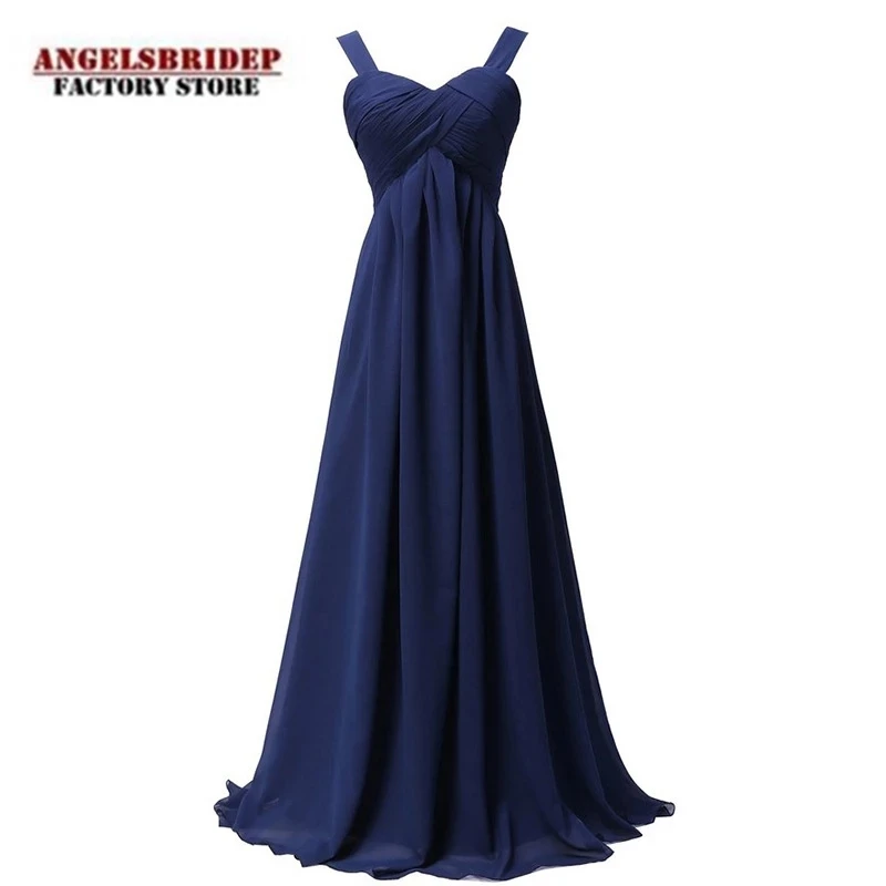 

Angelsbridep Long Chiffon Sweetheart Prom Dresses Lace Up Formal Evening Party Gown Spaghetti Straps Pleat Suknie Wieczorowe