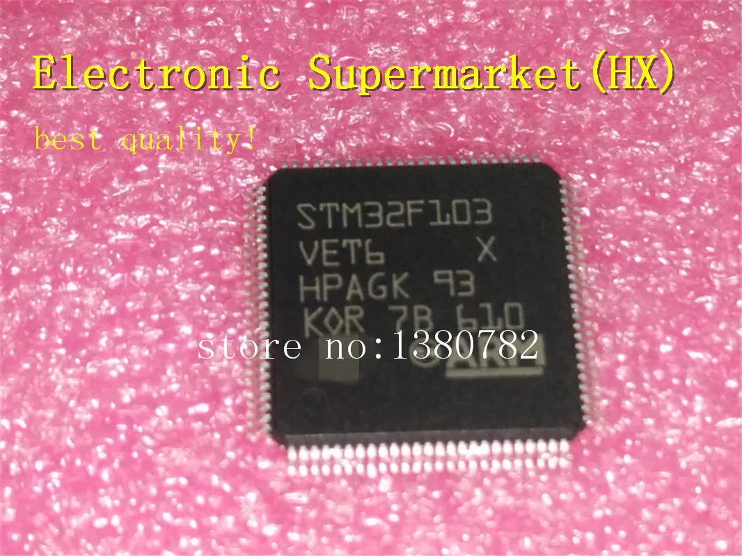 

Free Shipping 2pcs-50pcs STM32F103VET6 STM32F103 QFP-100 New original IC In stock!