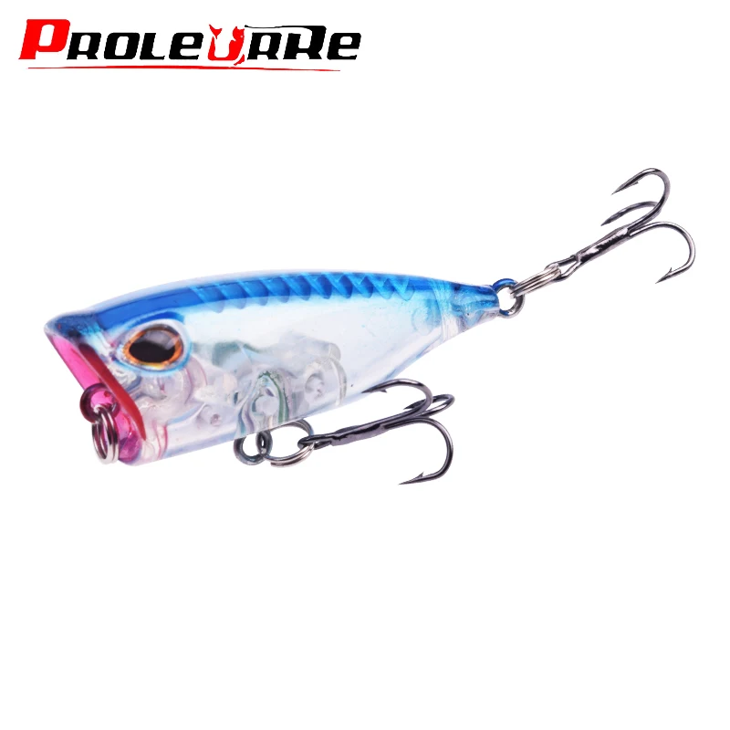 1Pcs Mini Top Water Popper Hard Bait Floating Fishing Lure 40mm 3g Crankbait Wobblers Tackle Isca Poper Pike Artificial Lures