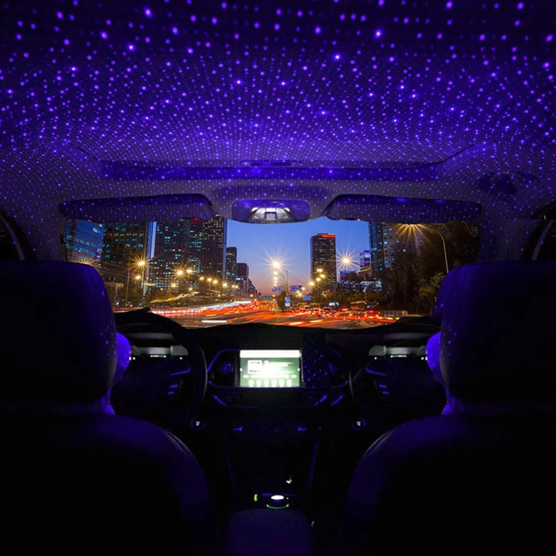 Mini LED Car Roof USB Starry Night Light Full Sky Star Car Atmosphere Light Indoor Environment Projection LED Decorative Light