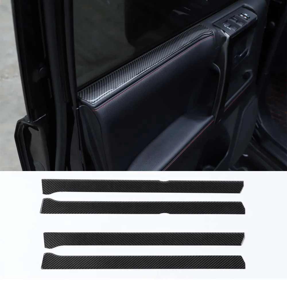 

Car Door Window Interior Decoration Strips Stickers For Toyota 4Runner 2010 up Interior Auto Accessories Styling Moldings