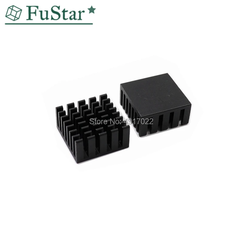 블랙 20x20x10mm 방열판 냉각 핀 알루미늄 라디에이터 쿨러 방열판, IC 칩 LED 20x20x10mm LED 라디에이터 라디에이터, 10 개