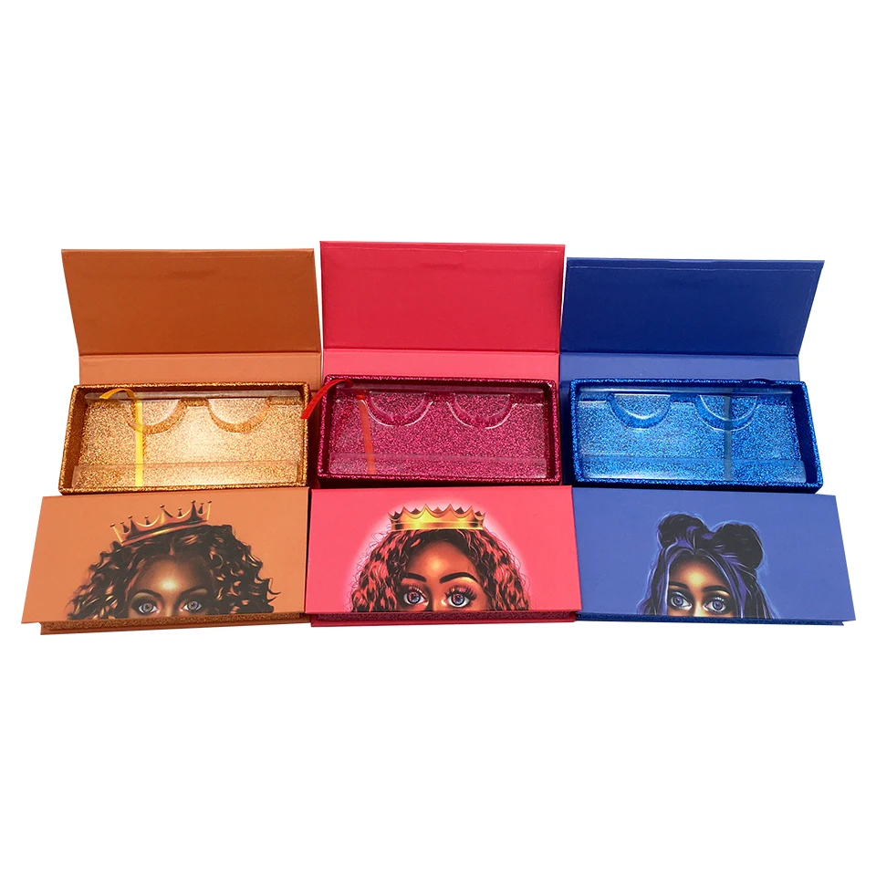 Eyelash Packaging Box 6-100Pcs 3Styles Of Rectangular Boxes With Tray Lashes Box Case Eyelashes Box Package Lashes Pack