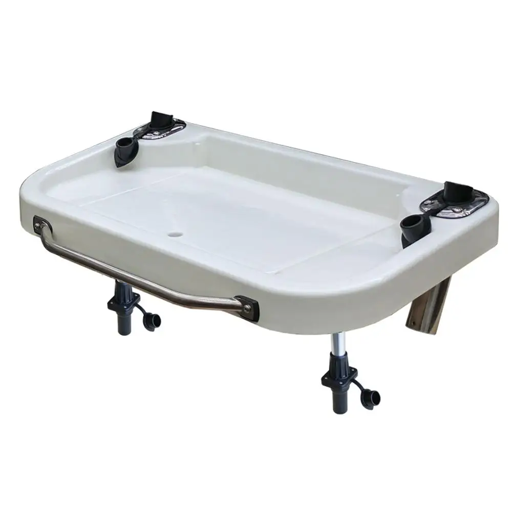 Extra Large Heavy Duty Bait & Fillet Table with Handle and Rod Holders 850mm x 460mm Boat Fishing MA 109-4