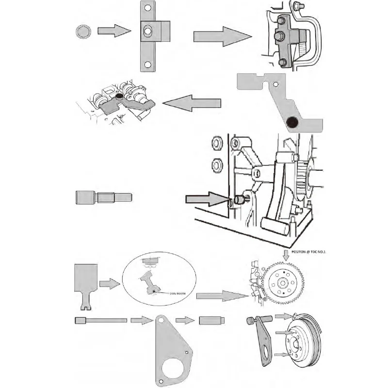 Engine Timing ool for Ford Mondeo Wing iger Lincoln 2.0  Jaguar Land Rover  