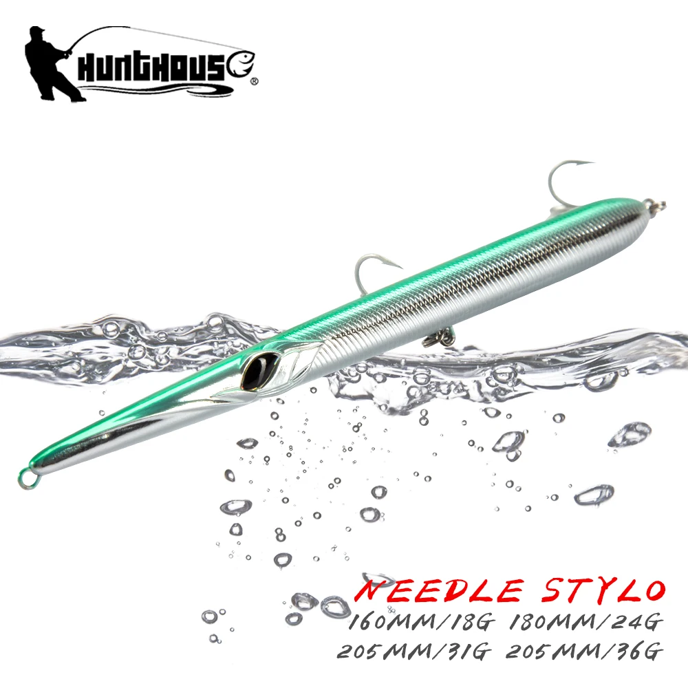 Hunthouse Stylo 210 Lures Stickbaits Needle Pencil Fishing Baits Long Casting Floating 160/180/205mm Artificial Carp